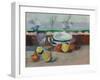 Tasse, verre et fruits, Paul Cezanne-Paul Cezanne-Framed Giclee Print