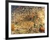 Tasselled Wobbegong in School of Golden Sweepers, Indonesia-Michele Westmorland-Framed Photographic Print