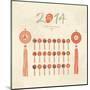 Tassels Set With Chinese Zodiac Signs-Yurumi-Mounted Art Print