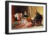 Tasso and Elenora D'Este-Domenico Morelli-Framed Giclee Print