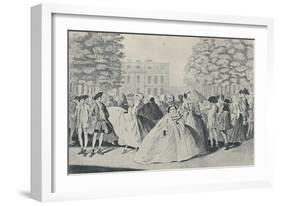 'Taste A La Mode, 1745', (1920)-F Patton-Framed Giclee Print