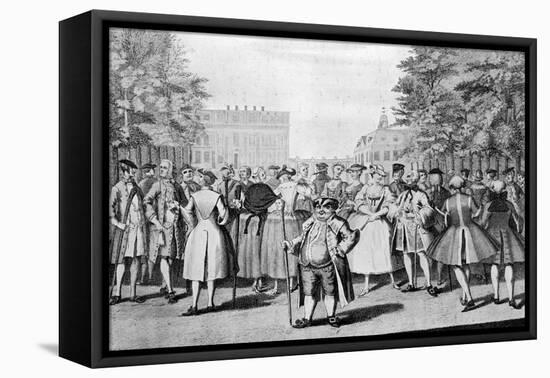 Taste a La Mode in the Year 1735: Being the Contrast to the Year 1745-Evan Davis-Framed Stretched Canvas