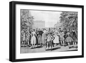 Taste a La Mode in the Year 1735: Being the Contrast to the Year 1745-Evan Davis-Framed Giclee Print