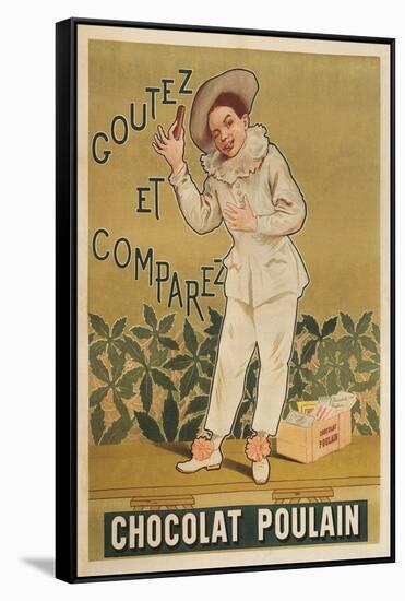 Taste and Conpare, Chocolate Advertisement-null-Framed Stretched Canvas