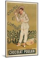 Taste and Conpare, Chocolate Advertisement-null-Mounted Art Print