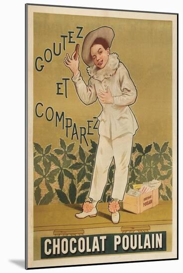 Taste and Conpare, Chocolate Advertisement-null-Mounted Art Print