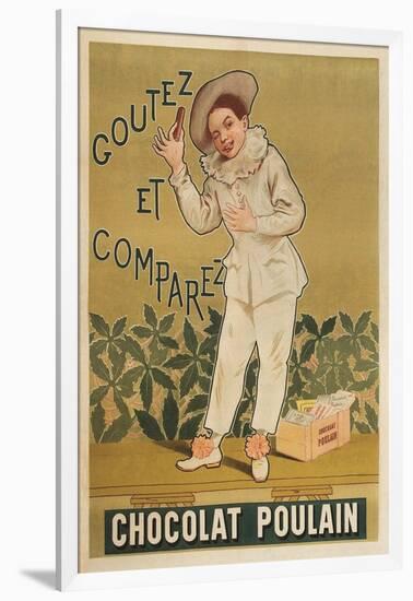 Taste and Conpare, Chocolate Advertisement-null-Framed Art Print