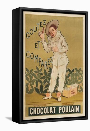 Taste and Conpare, Chocolate Advertisement-null-Framed Stretched Canvas