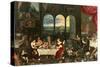 Taste, Hearing and Touch, 1618-Jan Brueghel the Elder-Stretched Canvas