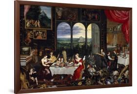 Taste, Hearing and Touch, Ca. 1620-Jan Brueghel the Elder-Framed Giclee Print