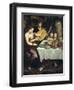 Taste, Hearing and Touch (Detail)-Jan Brueghel the Elder-Framed Art Print