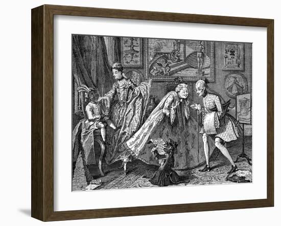 Taste in High Life, 1746-William Hogarth-Framed Giclee Print