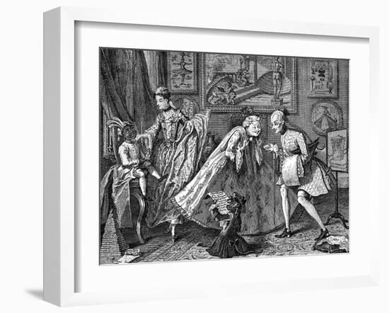 Taste in High Life, 1746-William Hogarth-Framed Giclee Print