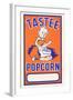 Tastee Popcorn-null-Framed Art Print