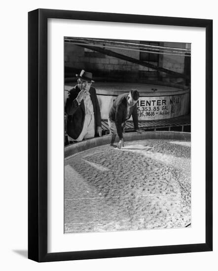 Tasters Testing Whiskey at Jack Daniels Distillery-Ed Clark-Framed Photographic Print