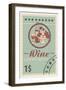 Tasting Room Stamp-Lantern Press-Framed Art Print