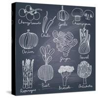 Tasty Vegetables-smilewithjul-Stretched Canvas