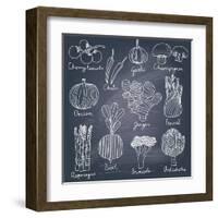 Tasty Vegetables-smilewithjul-Framed Art Print