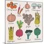 Tasty Vegetables-smilewithjul-Mounted Art Print