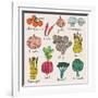 Tasty Vegetables-smilewithjul-Framed Art Print