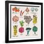 Tasty Vegetables-smilewithjul-Framed Art Print