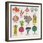 Tasty Vegetables-smilewithjul-Framed Art Print