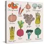 Tasty Vegetables-smilewithjul-Stretched Canvas