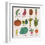 Tasty Vegetables-smilewithjul-Framed Art Print