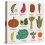 Tasty Vegetables-smilewithjul-Stretched Canvas