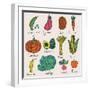 Tasty Vegetables-smilewithjul-Framed Art Print