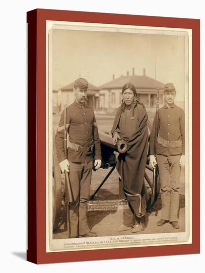 Tasunka, (Alias Plenty Horse[S]). the Slayer of Lieut. Casey, Near Pine Ridge, S.D-John C. H. Grabill-Stretched Canvas