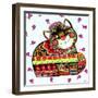 Tatar Cat-Oxana Zaika-Framed Giclee Print