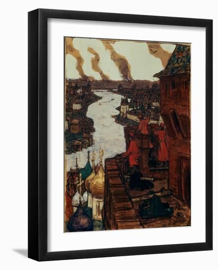 Tatars are Coming! End of XIVth Century, 1909-Appolinari Mikhaylovich Vasnetsov-Framed Giclee Print