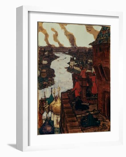 Tatars are Coming! End of XIVth Century, 1909-Appolinari Mikhaylovich Vasnetsov-Framed Giclee Print