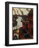 Tatars are Coming! End of XIVth Century, 1909-Appolinari Mikhaylovich Vasnetsov-Framed Giclee Print