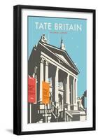 Tate Britain (Blue) - Dave Thompson Contemporary Travel Print-Dave Thompson-Framed Giclee Print