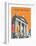 Tate Britain (Orange) - Dave Thompson Contemporary Travel Print-Dave Thompson-Framed Art Print