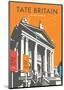 Tate Britain (Orange) - Dave Thompson Contemporary Travel Print-Dave Thompson-Mounted Art Print