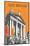 Tate Britain (Orange) - Dave Thompson Contemporary Travel Print-Dave Thompson-Mounted Giclee Print