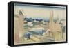 Tatekawa in Honjo, 1831-1834-Katsushika Hokusai-Framed Stretched Canvas