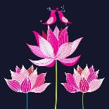 Beautiful Lotus Flower-Tatiana Korchemkina-Framed Art Print