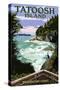 Tatoosh Island, Washington Scene-Lantern Press-Stretched Canvas