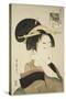 Tatsumi Roko, from the Series Renowned Beauties Likened to the Six Immortal Poets, C.1794-96-Kitagawa Utamaro-Stretched Canvas