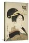 Tatsumi Roko, from the Series Renowned Beauties Likened to the Six Immortal Poets, C.1794-96-Kitagawa Utamaro-Stretched Canvas