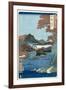 Tatsuta River, Yamato Province-Ando Hiroshige-Framed Giclee Print