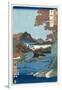 Tatsuta River, Yamato Province-Ando Hiroshige-Framed Giclee Print
