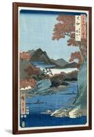 Tatsuta River, Yamato Province-Ando Hiroshige-Framed Giclee Print