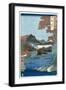 Tatsuta River, Yamato Province-Ando Hiroshige-Framed Giclee Print