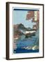 Tatsuta River, Yamato Province-Ando Hiroshige-Framed Giclee Print