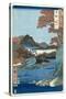 Tatsuta River, Yamato Province-Ando Hiroshige-Stretched Canvas